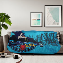 Load image into Gallery viewer, Anime Samurai Champloo Sherpa Blanket
