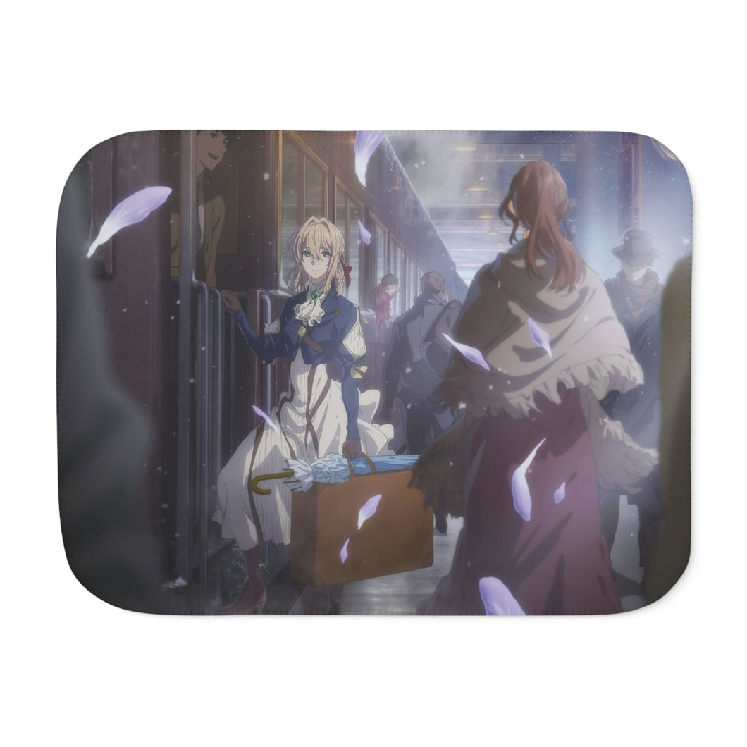 Violet Evergarden Violet Evergarden, Violet Evergarden Sherpa Blanket