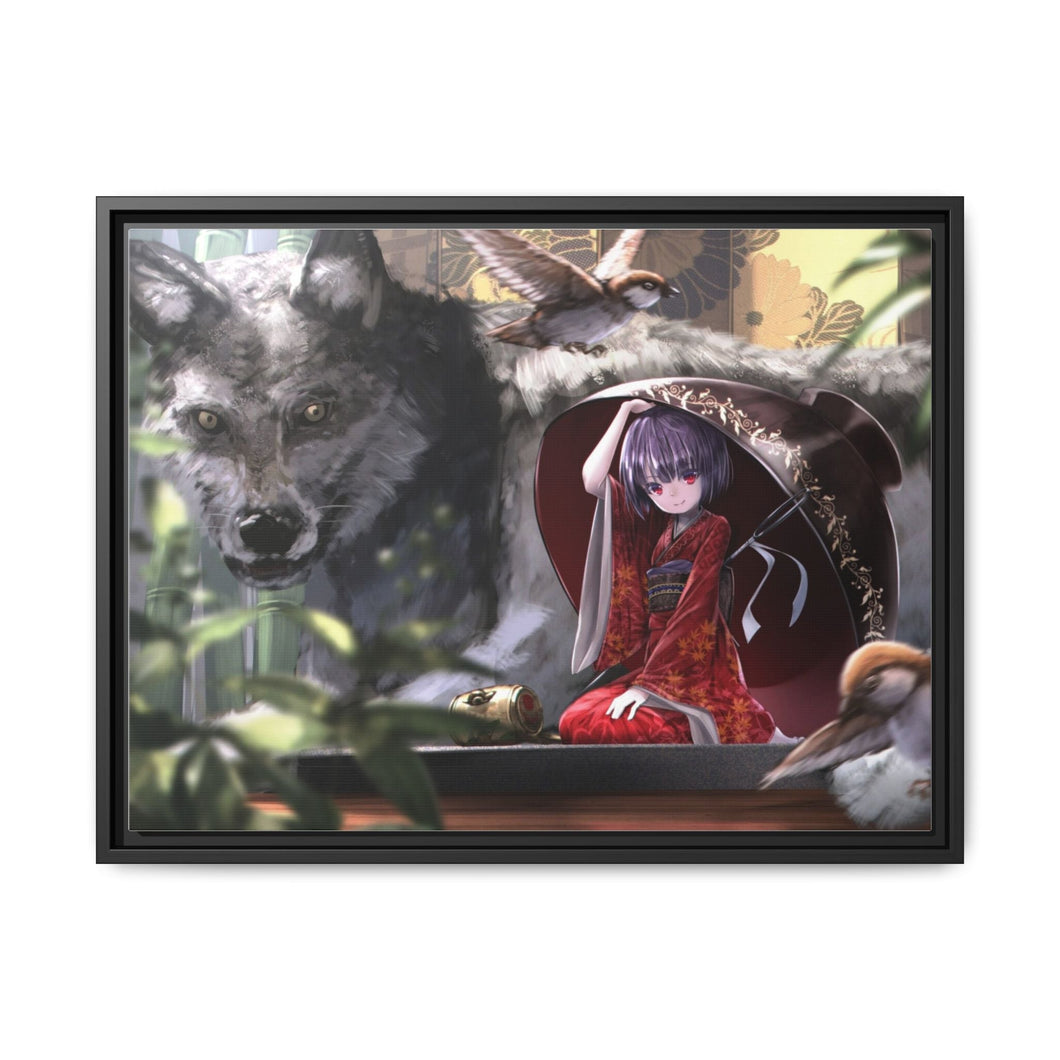 Anime Touhou Canvas Framed Art Print