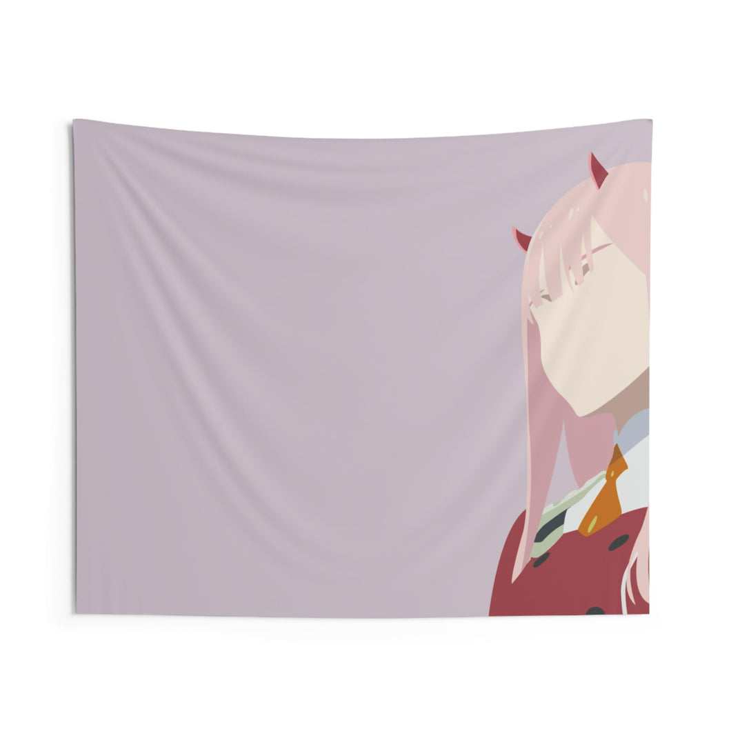 Zero Two from Darling in the FranXX for Dekstop Indoor Wall Tapestry