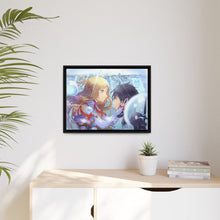 Load image into Gallery viewer, Kirito and Asuna Canvas Framed Art Print
