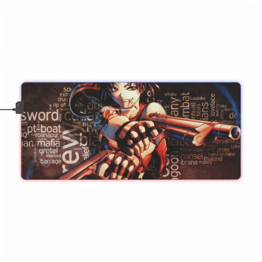 Black Lagoon RGB LED Mouse Pad (Desk Mat)