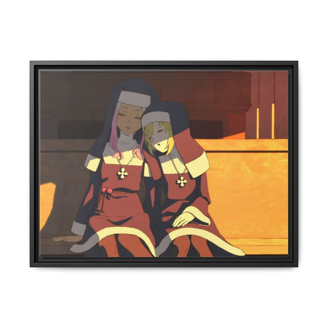 Fire Force Iris, Hibana Canvas Framed Art Print