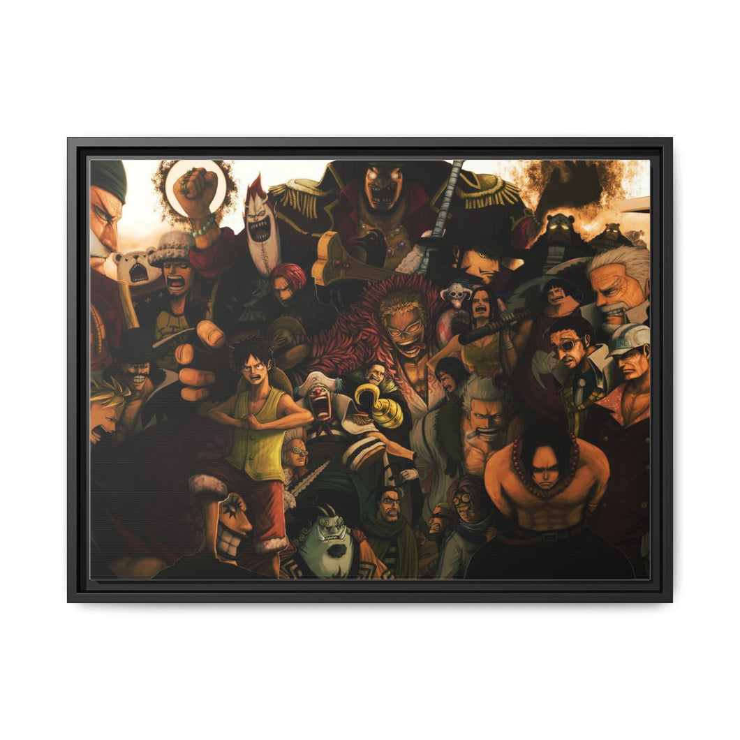 Anime One Piece Canvas Framed Art Print