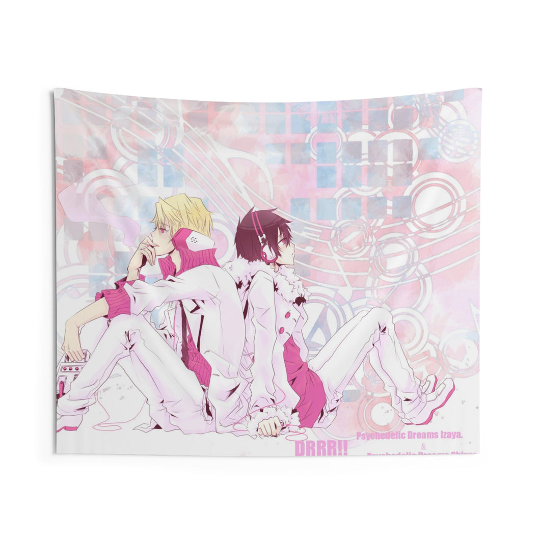 Durarara!! Izaya Orihara, Shizuo Heiwajima Indoor Wall Tapestry