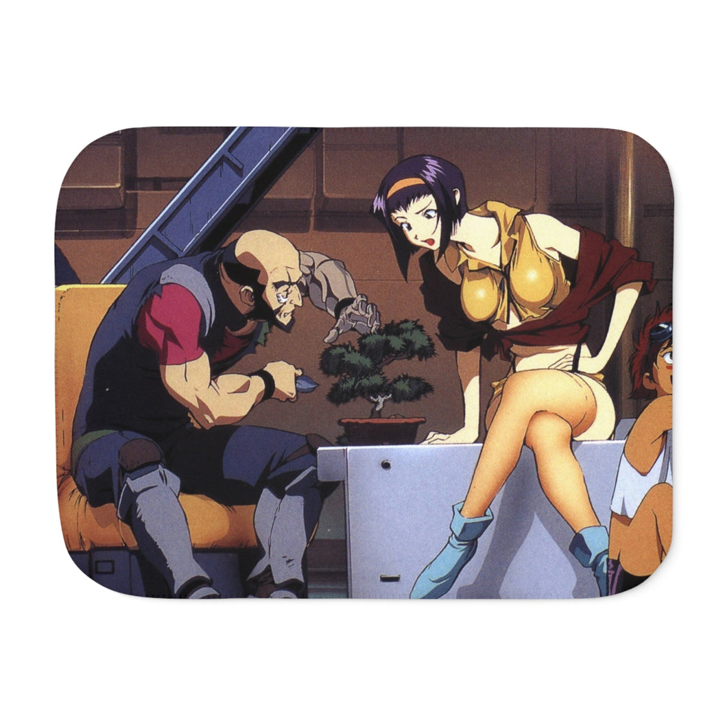 Anime Cowboy Bebopr Sherpa Blanket