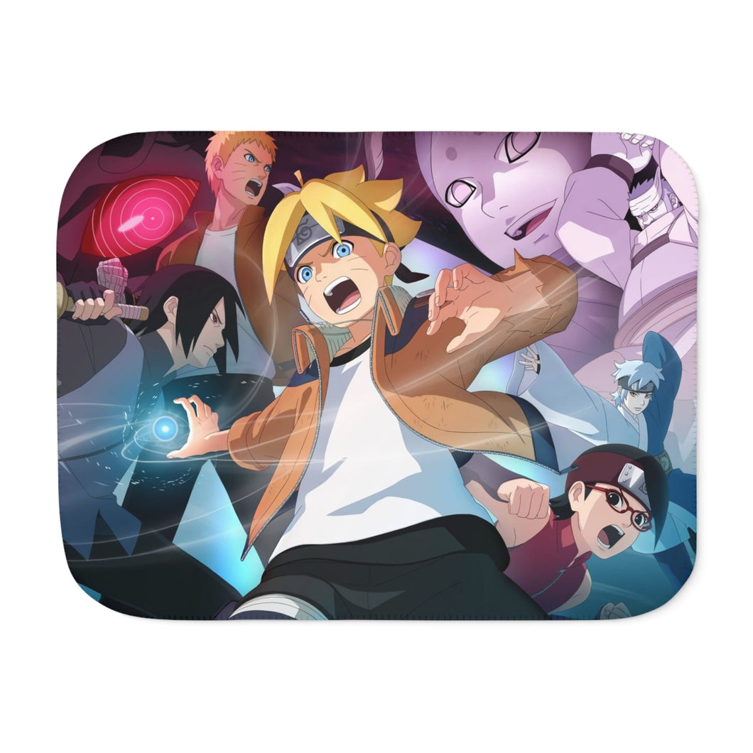 Boruto The Movie Sherpa Blanket