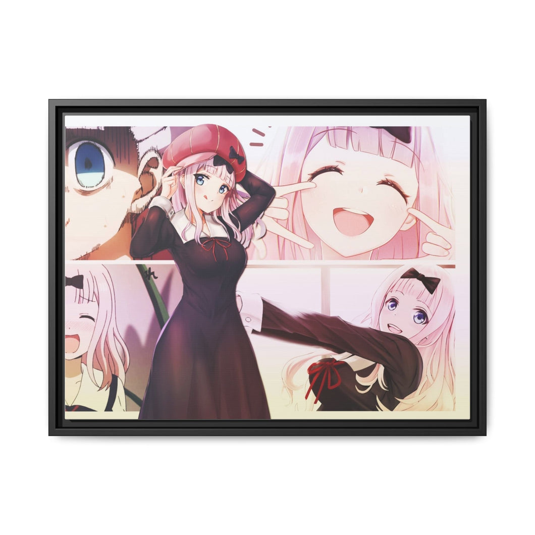 Chika collage Canvas Framed Art Print