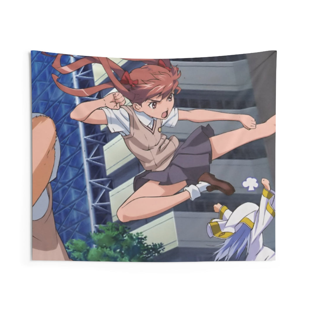 A Certain Magical Index Index Librorum Prohibitorum, Mikoto Misaka, Kuroko Shirai Indoor Wall Tapestry
