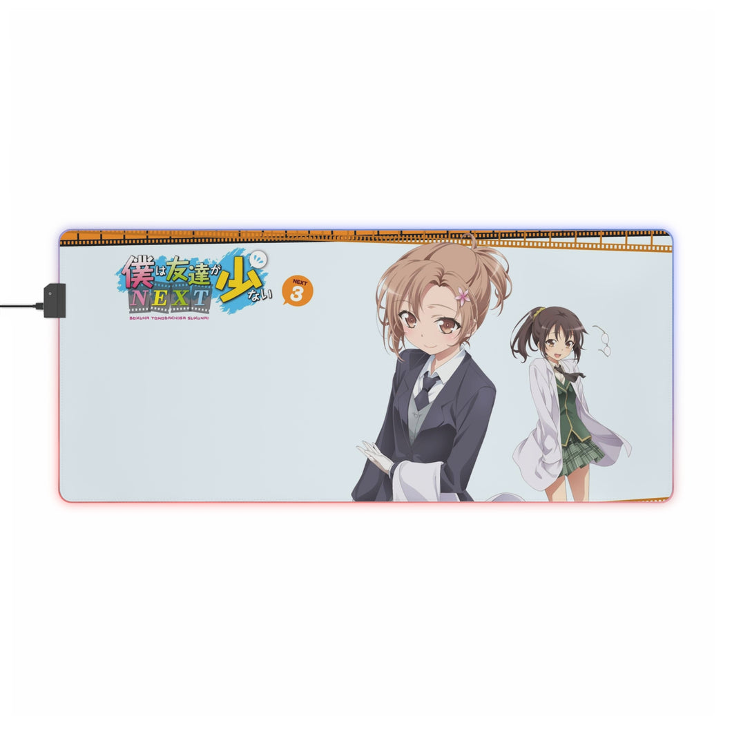 Boku Wa Tomodachi Ga Sukunai Rika Shiguma, Yukimura Kusunoki RGB LED Mouse Pad (Desk Mat)