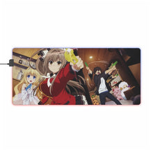 Load image into Gallery viewer, Amagi Brilliant Park Isuzu Sento, Seiya Kanie, Latifa Fleuranza, Tiramie, Moffle RGB LED Mouse Pad (Desk Mat)
