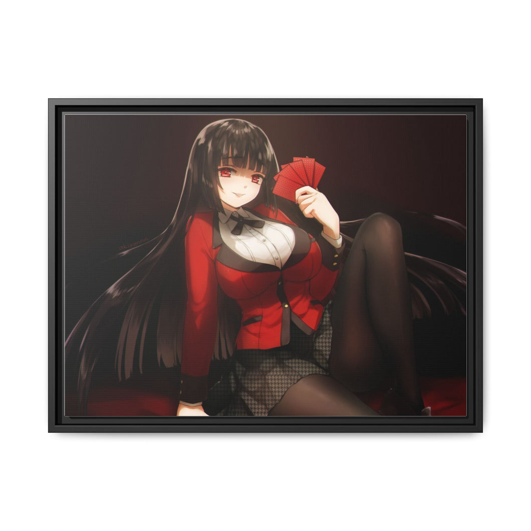 Yumeko Jabami Canvas Framed Art Print