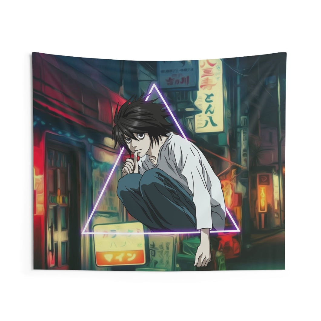 L Death Note Em Toquio Indoor Wall Tapestry