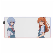 Load image into Gallery viewer, Neon Genesis Evangelion - Asuka Langley Sohryu and Rei Ayanami RGB LED Mouse Pad (Desk Mat)
