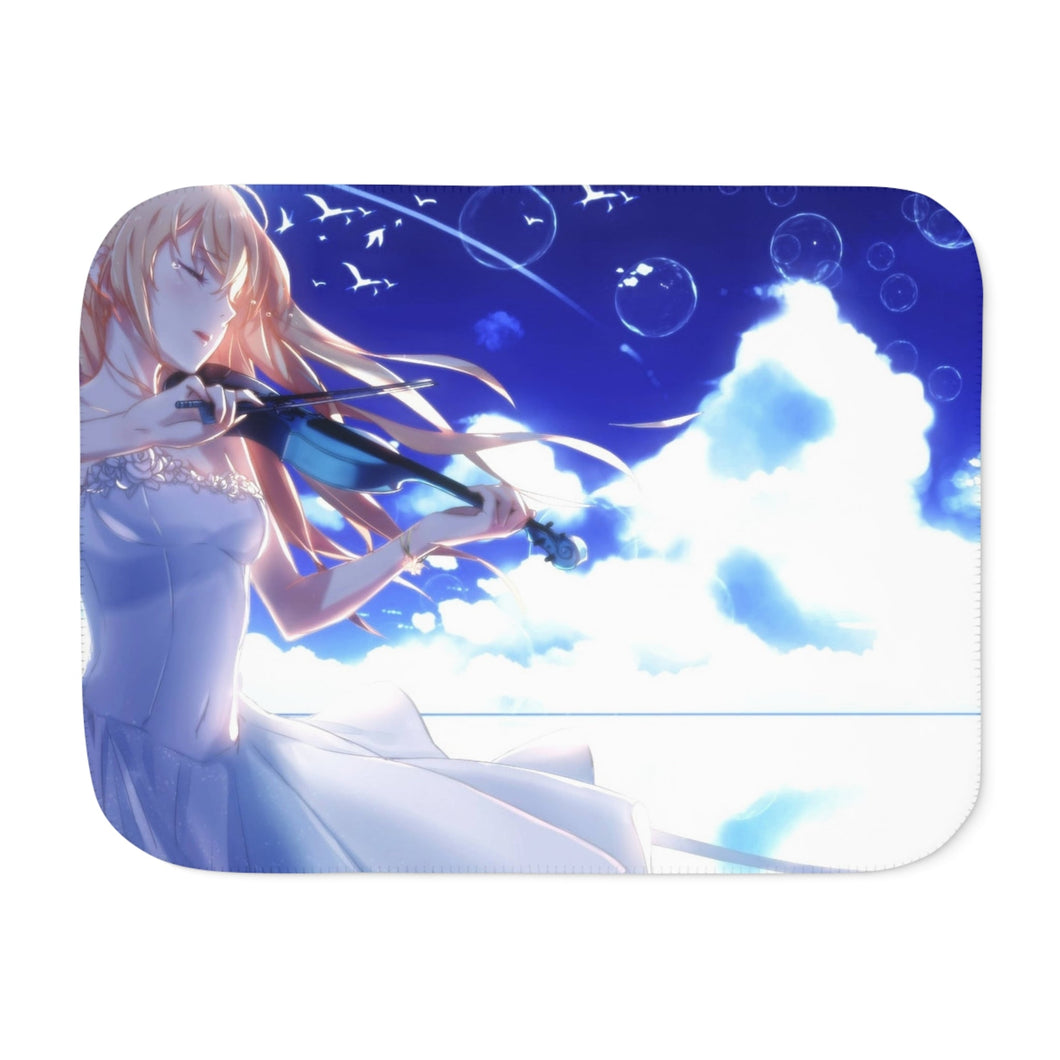 Anime Your Lie in April Sherpa Blanket