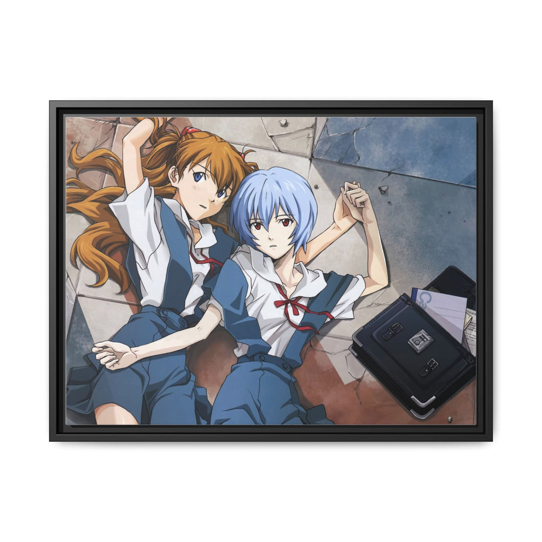Anime Neon Genesis Evangelion Canvas Framed Art Print