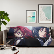 Load image into Gallery viewer, Sebastian Michaelis &amp; Grell Sutcliff Sherpa Blanket
