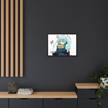 Load image into Gallery viewer, Rimuru Tempest in human form play with slime form Canvas Framed Art Print
