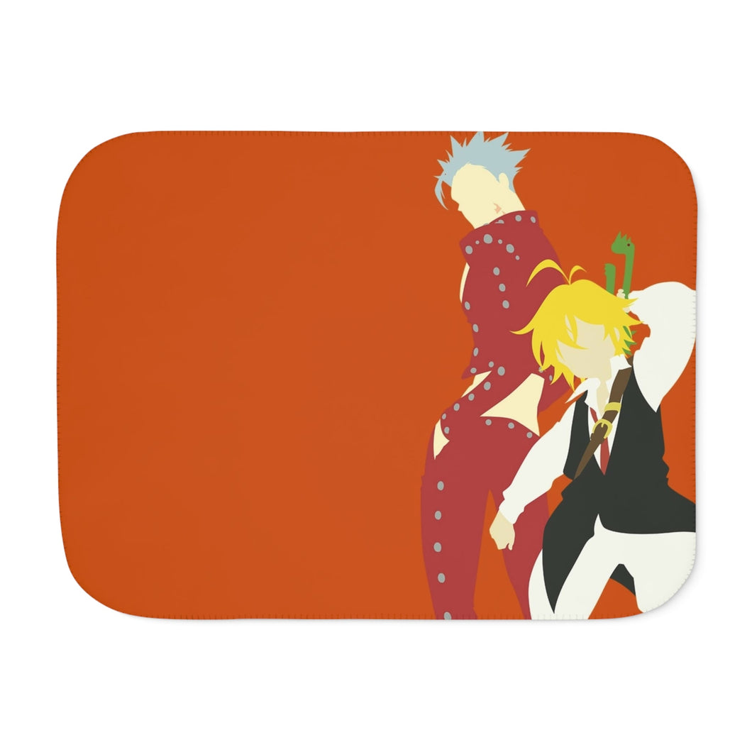 Meliodas and Ban Sherpa Blanket