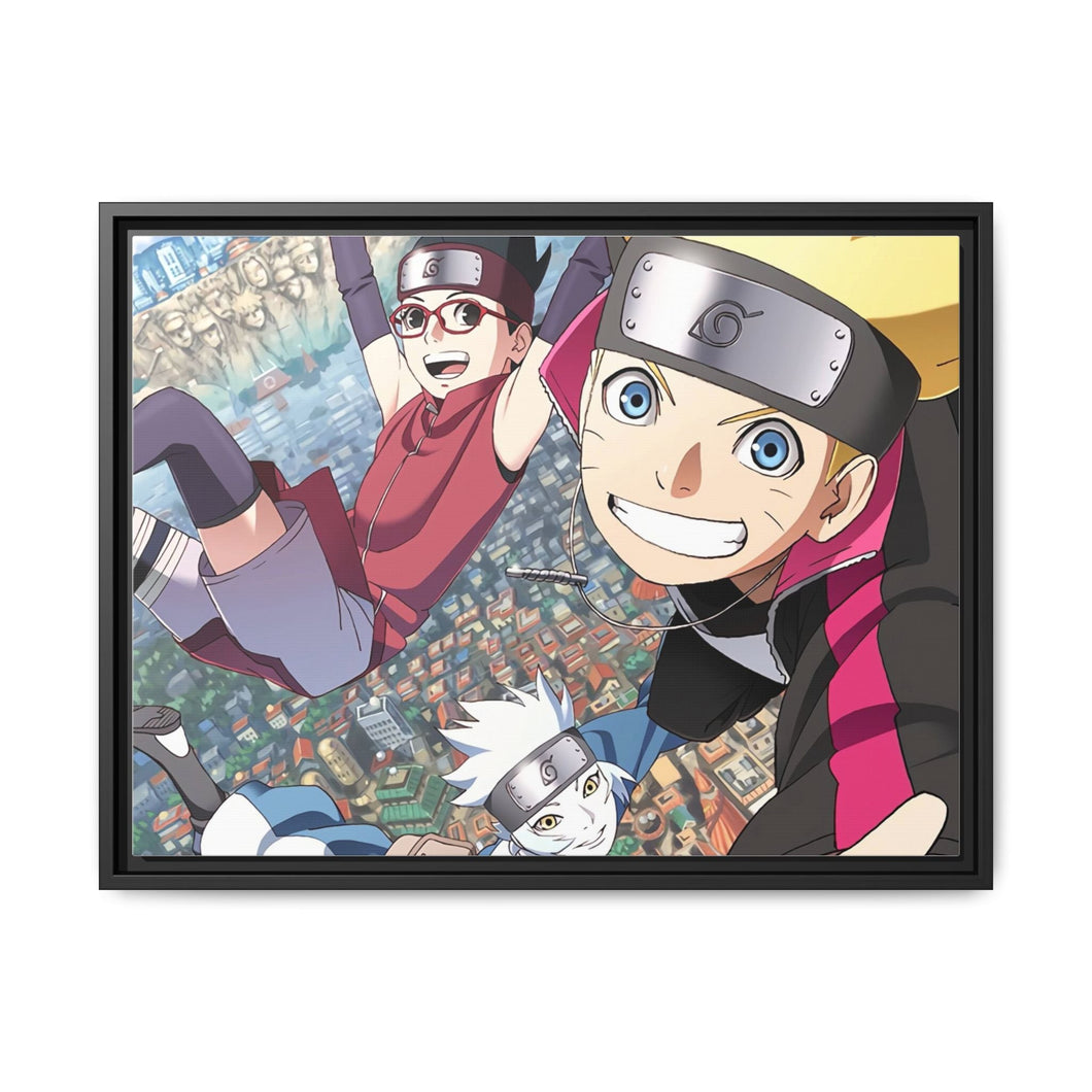 Boruto Canvas Framed Art Print