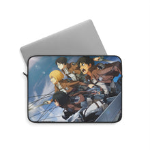 Load image into Gallery viewer, Eren,Mikasa,Armin and Levi Laptop Sleeve
