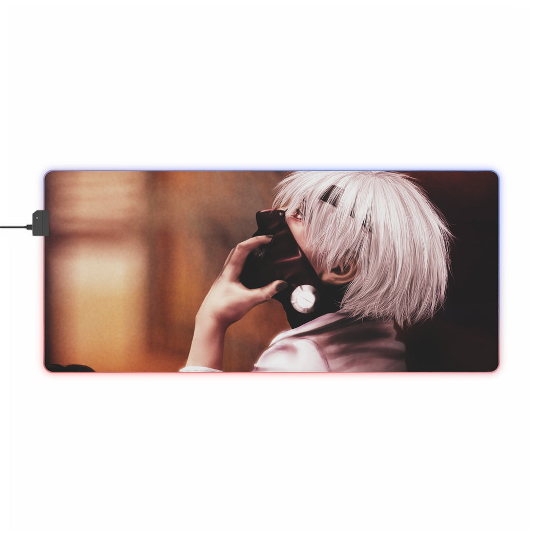 Tokyo Ghoul Ken Kaneki RGB LED Mouse Pad (Desk Mat)