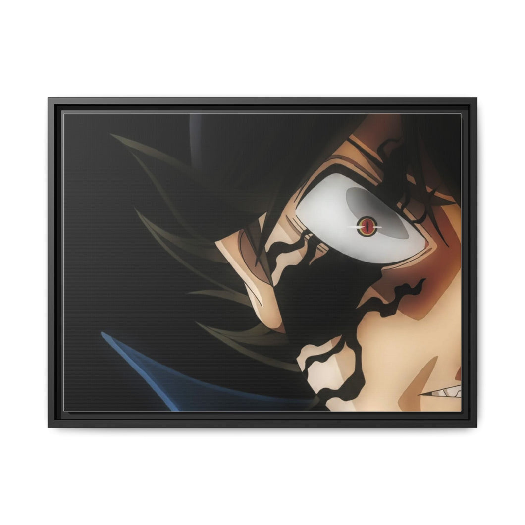 Asta's Demon Glimpse Canvas Framed Art Print