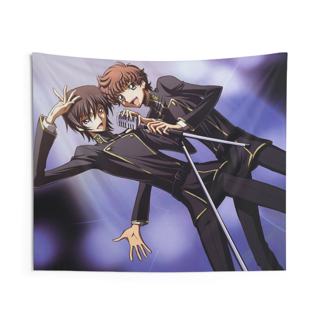 Code Geass Lelouch Lamperouge, Suzaku Kururugi Indoor Wall Tapestry