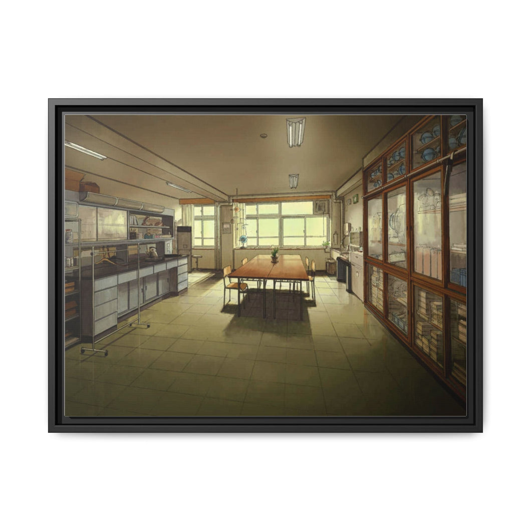 Hyuoka Club room Canvas Framed Art Print