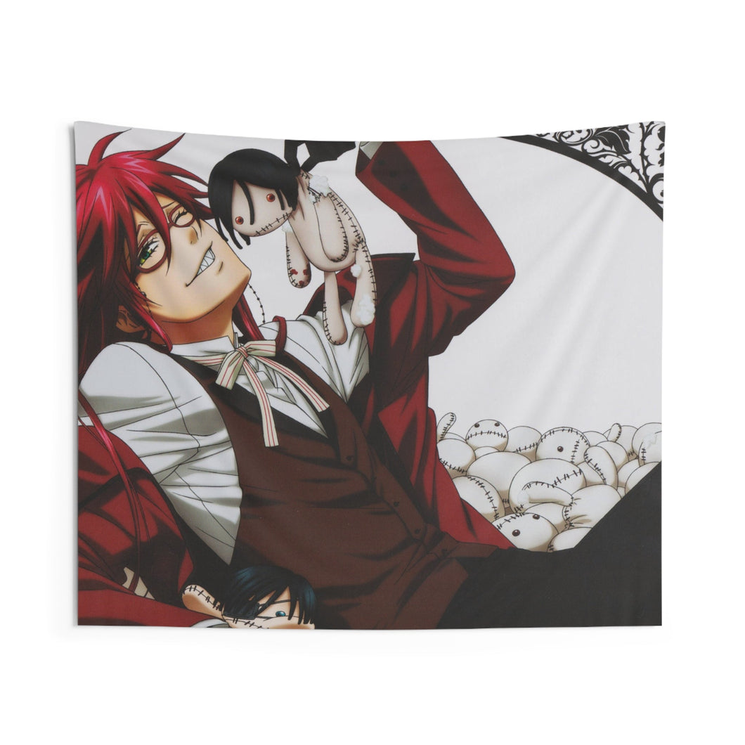 Black Butler Indoor Wall Tapestry