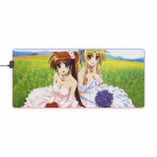 Load image into Gallery viewer, Magical Girl Lyrical Nanoha RGB LED Mouse Pad (Desk Mat)
