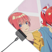 Load image into Gallery viewer, Ichika , Nino , Miku , Yotsuba &amp; Itsuki RGB LED Mouse Pad (Desk Mat)
