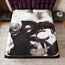 Load image into Gallery viewer, kaneki-ken mask Sherpa Blanket
