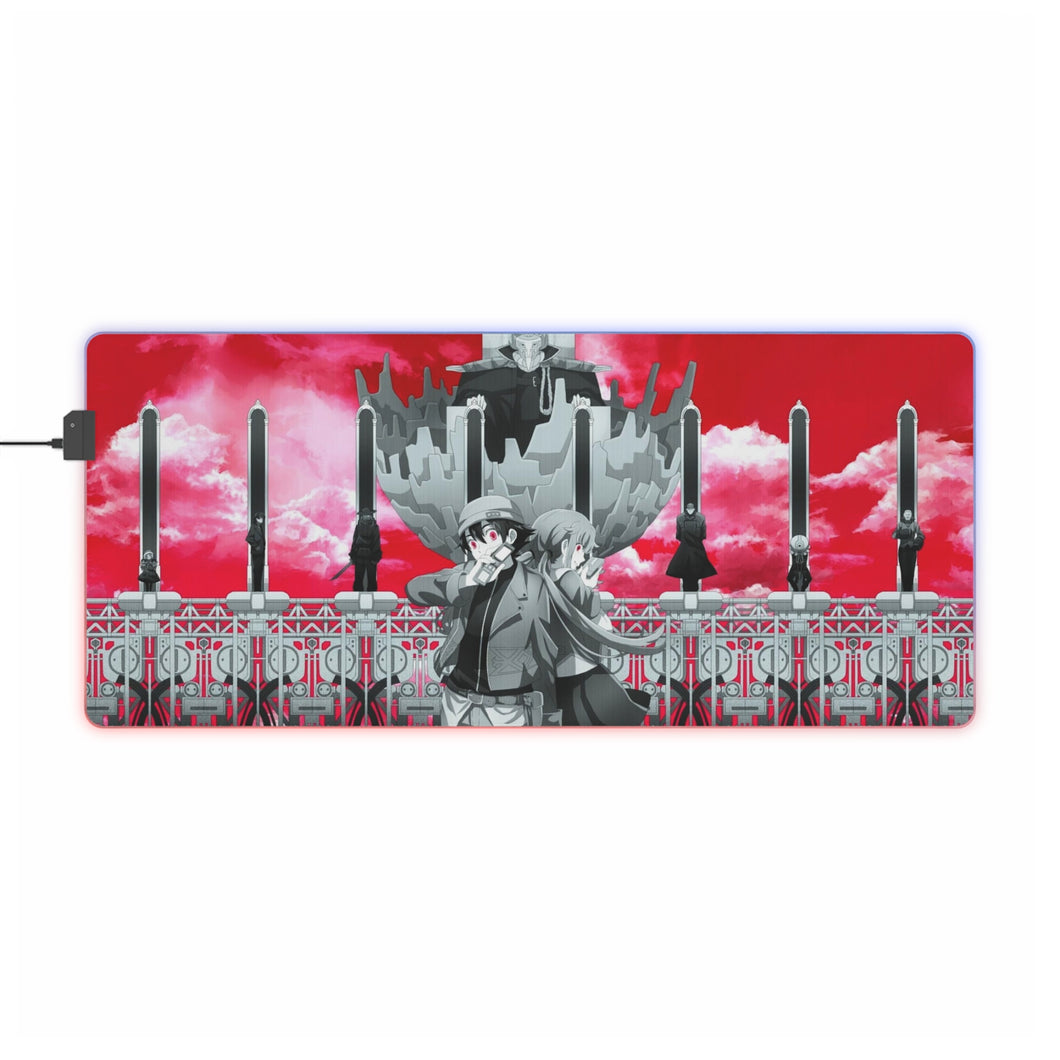 Mirai Nikki Yuno Gasai, Yukiteru Amano RGB LED Mouse Pad (Desk Mat)