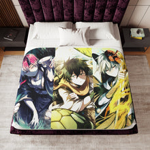 Load image into Gallery viewer, Shoto Todoroki,Izuku Midoriya,Katsuki Bakugou Sherpa Blanket
