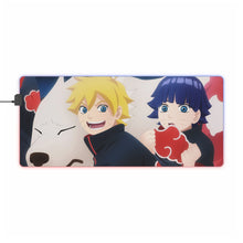 Load image into Gallery viewer, Boruto, Himawari &amp; Akamaru RGB LED Mouse Pad (Desk Mat)
