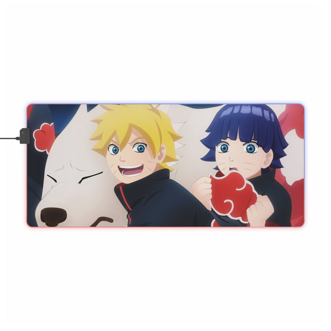 Boruto, Himawari & Akamaru RGB LED Mouse Pad (Desk Mat)