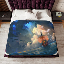 Load image into Gallery viewer, One Piece - Thousand Sunny Sherpa Blanket

