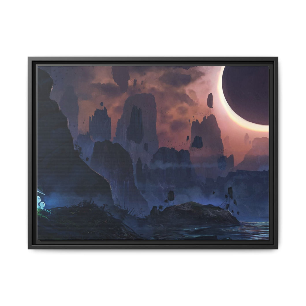 Anime Princess Mononoke Canvas Framed Art Print