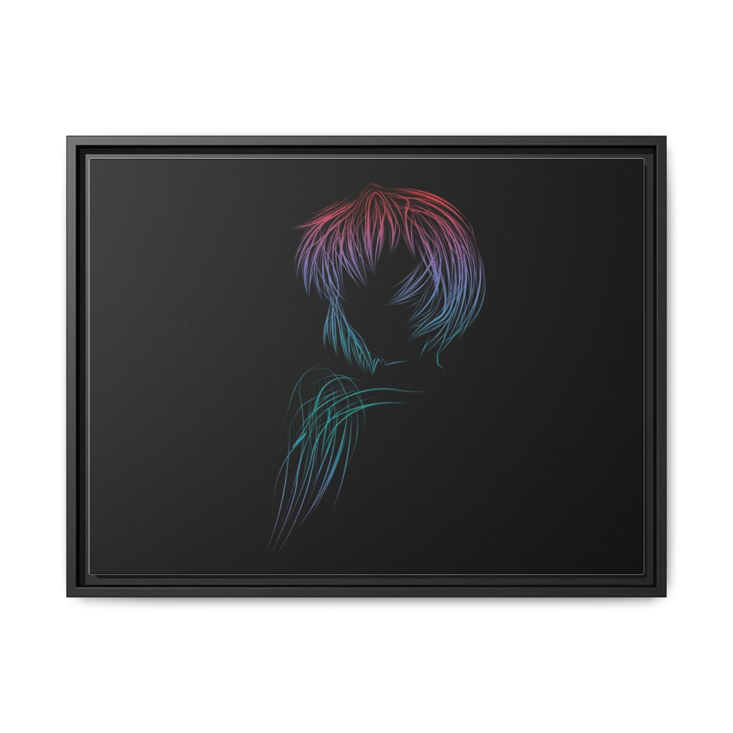 Anime Neon Genesis Evangelion Canvas Framed Art Print