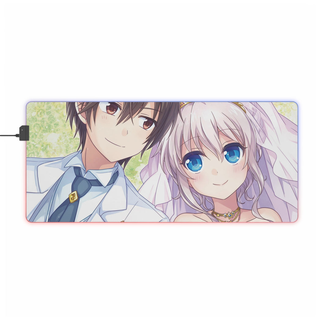 Yū Otosaka and Nao Tomori Together RGB LED Mouse Pad (Desk Mat)