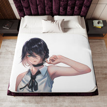 Load image into Gallery viewer, Anime Chainsaw Man Sherpa Blanket
