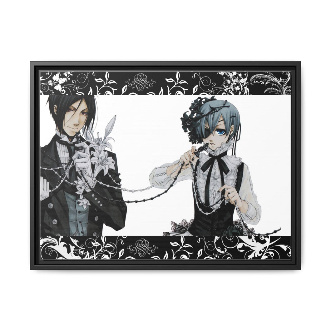 Anime Black Butler Canvas Framed Art Print