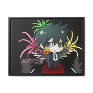 Shinya Kogami chibi Canvas Framed Art Print