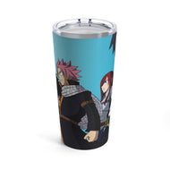 Fairy Tail Natsu Dragneel, Erza Scarlet, Gray Fullbuster, Gajeel Redfox Tumbler 20oz