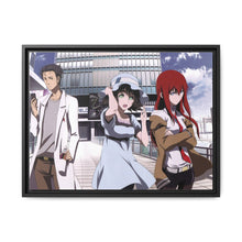 Load image into Gallery viewer, Okabe, Kurisu &amp; Mayuri Canvas Framed Art Print
