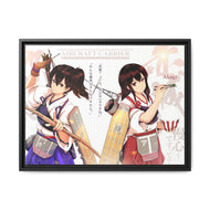 Kaga x Akagi Canvas Framed Art Print