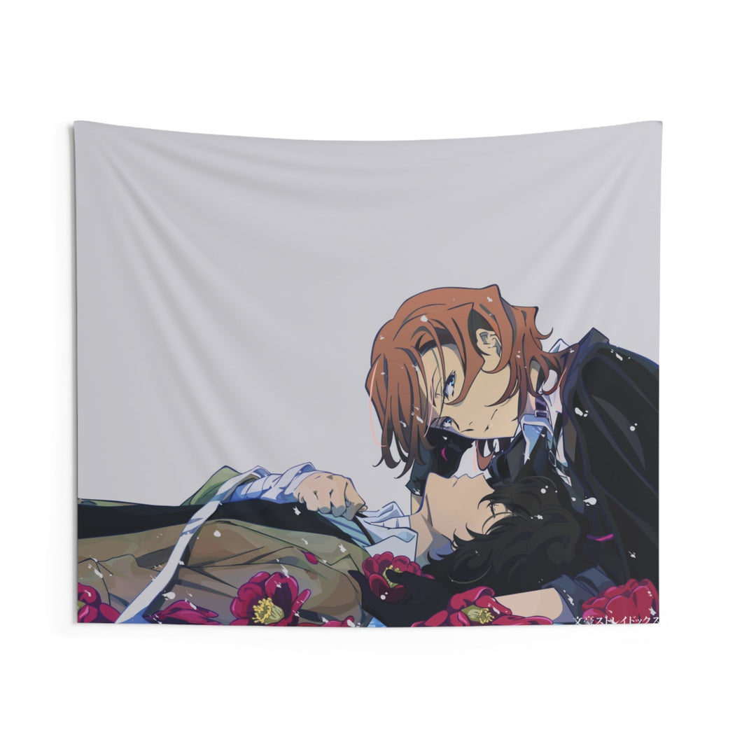 Bungou Stray Dogs Osamu Dazai, Chuuya Nakahara Indoor Wall Tapestry