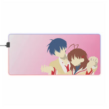Load image into Gallery viewer, Clannad Tomoya Okazaki, Nagisa Furukawa RGB LED Mouse Pad (Desk Mat)
