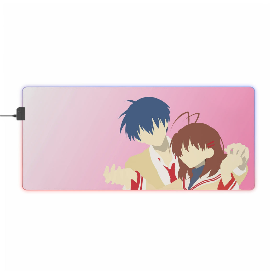 Clannad Tomoya Okazaki, Nagisa Furukawa RGB LED Mouse Pad (Desk Mat)